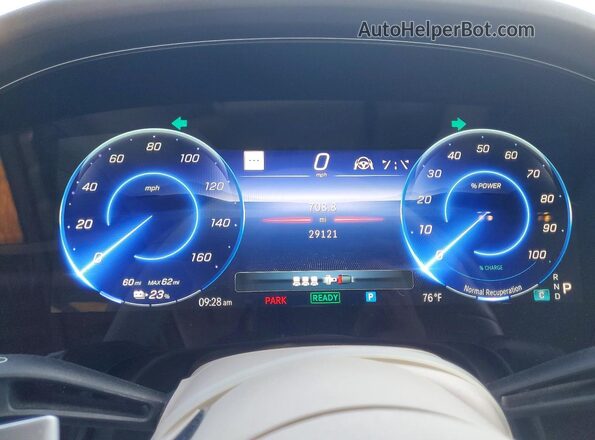 4JGDM4EB6PA022673 2023 MERCEDES-BENZ EQS Black Вид щитка приладів