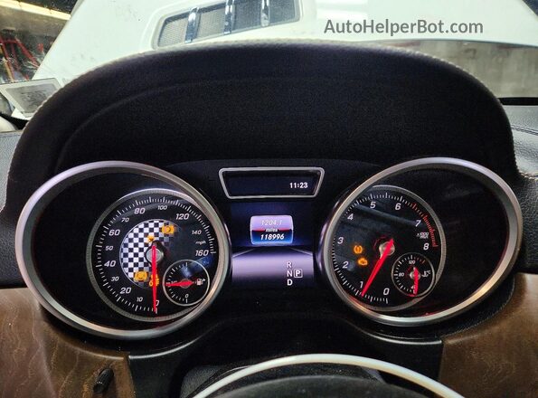 4JGED6EB0GA015783 2016 MERCEDES-BENZ GLE White Вид щитка приладів