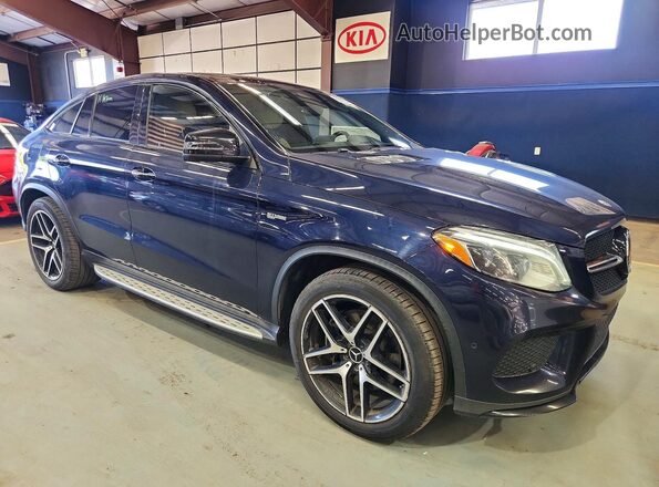 4JGED6EB0KA134832 2019 MERCEDES-BENZ GLE Синий Вид салона спереди