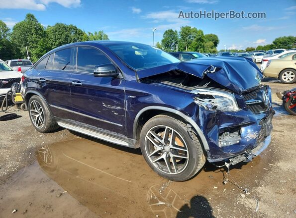 4JGED6EB1GA011533 2016 MERCEDES-BENZ GLE Blue Delantero derecho