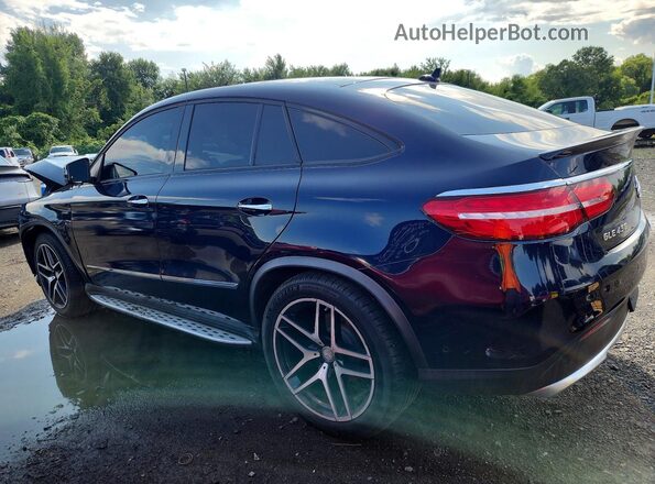 4JGED6EB1GA011533 2016 MERCEDES-BENZ GLE Blue Trasero izquierdo