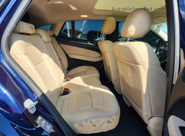 4JGED6EB1GA011533 2016 MERCEDES-BENZ GLE Blue Vista interior trasera