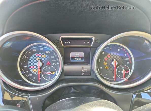 4JGED6EB1GA011533 2016 MERCEDES-BENZ GLE Blue Vista del cuadro de instrumentos