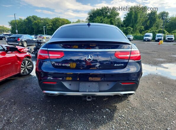 4JGED6EB1GA011533 2016 MERCEDES-BENZ GLE Blue Vista trasera