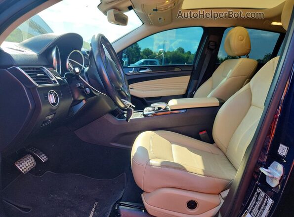 4JGED6EB1GA011533 2016 MERCEDES-BENZ GLE Blue Vista interior delantera