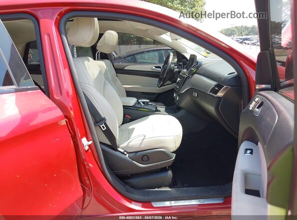 4JGED6EB1HA059941 2017 MERCEDES-BENZ AMG GLE 43 COUPE Red Widok wnętrza z przodu