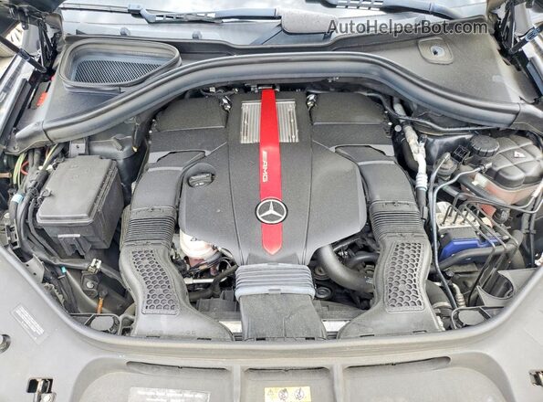 4JGED6EB5KA151593 2019 MERCEDES-BENZ GLE Black Engine compartment view