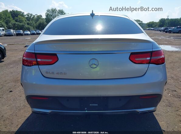 4JGED6EB6GA044141 2016 MERCEDES-BENZ GLE 450 AMG COUPE Silver 