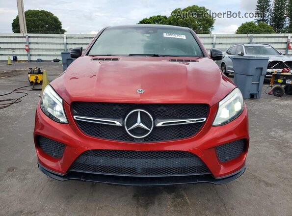 4JGED6EB6KA133765 2019 MERCEDES-BENZ GLE Red Widok z przodu