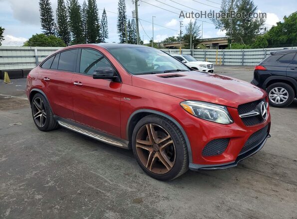4JGED6EB6KA133765 2019 MERCEDES-BENZ GLE Red Przód prawy