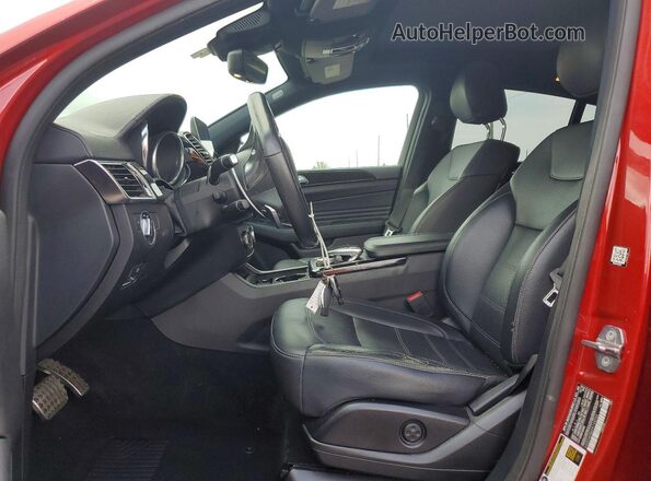 4JGED6EB6KA133765 2019 MERCEDES-BENZ GLE Red Widok wnętrza z przodu