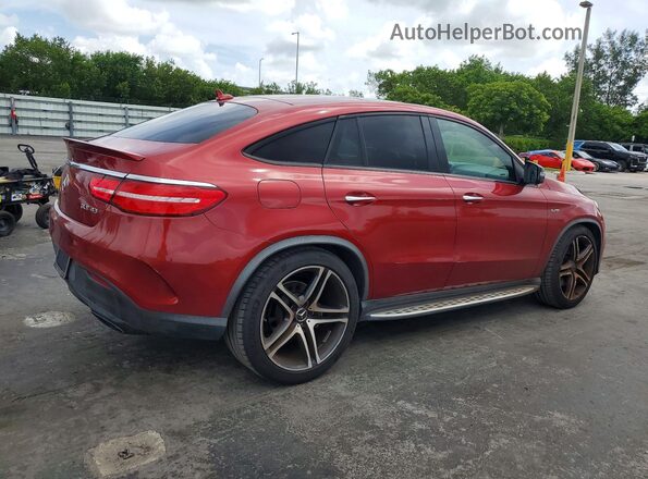 4JGED6EB6KA133765 2019 MERCEDES-BENZ GLE Red Tył prawy
