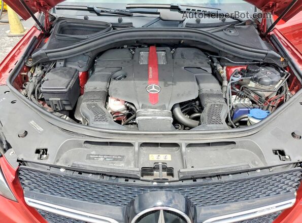 4JGED6EB6KA133765 2019 MERCEDES-BENZ GLE Red Widok komory silnika