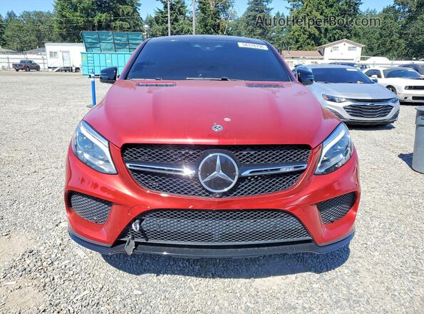 4JGED6EB8JA123852 2018 MERCEDES-BENZ GLE Красный Вид спереди