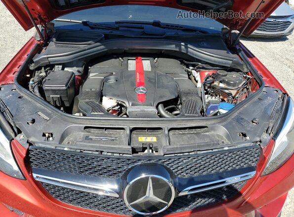 4JGED6EB8JA123852 2018 MERCEDES-BENZ GLE Красный Вид подкапотного пространства