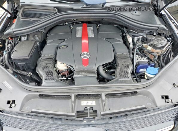 4JGED6EBXGA019646 2016 MERCEDES-BENZ GLE Black Vista del compartimento del motor