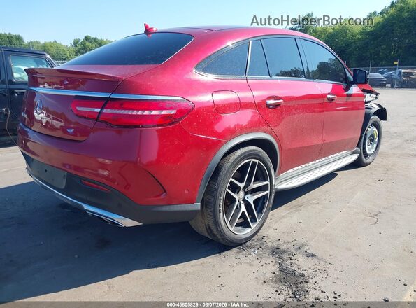 4JGED6EBXGA037161 2016 MERCEDES-BENZ GLE 450 AMG COUPE Red უკანა მარჯვენა