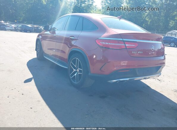 4JGED6EBXGA037161 2016 MERCEDES-BENZ GLE 450 AMG COUPE Red უკანა მარცხენა