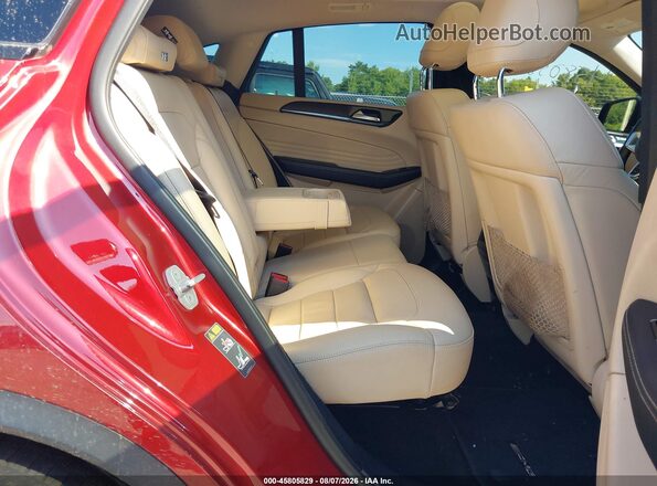 4JGED6EBXGA037161 2016 MERCEDES-BENZ GLE 450 AMG COUPE Red VIN კოდის სტიკერის ხედი
