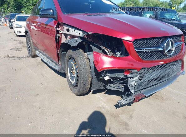 4JGED6EBXGA037161 2016 MERCEDES-BENZ GLE 450 AMG COUPE Red წინა ხედი