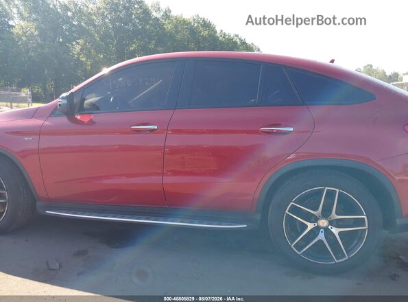 4JGED6EBXGA037161 2016 MERCEDES-BENZ GLE 450 AMG COUPE Red უკანა სალონის ხედი