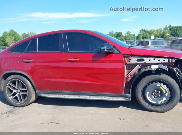 4JGED6EBXGA037161 2016 MERCEDES-BENZ GLE 450 AMG COUPE Red ხელსაწყოთა პანელის ხედი