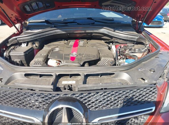4JGED6EBXGA037161 2016 MERCEDES-BENZ GLE 450 AMG COUPE Red უკანა ხედი