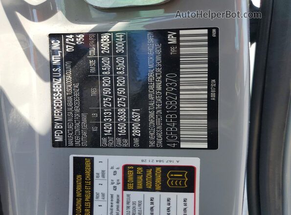 4JGFB4FB1SB279370 2025 MERCEDES-BENZ GLE White Widok wnętrza 360 stopni