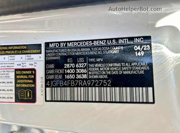 4JGFB4FB7RA972752 2024 MERCEDES-BENZ GLE White 