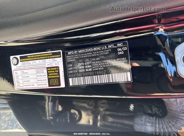 4JGFB4FB8RB018862 2024 MERCEDES-BENZ GLE 350 Black Engine compartment view