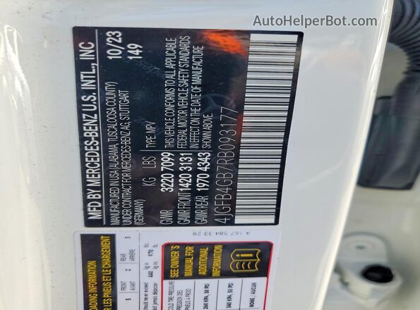 4JGFB4GB7RB093177 2024 MERCEDES-BENZ GLE White Widok wnętrza 360 stopni