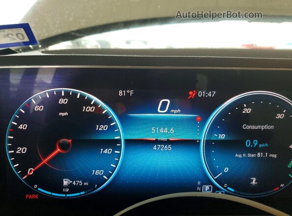 4JGFB4JB1LA150480 2020 MERCEDES-BENZ GLE White Вид щитка приладів