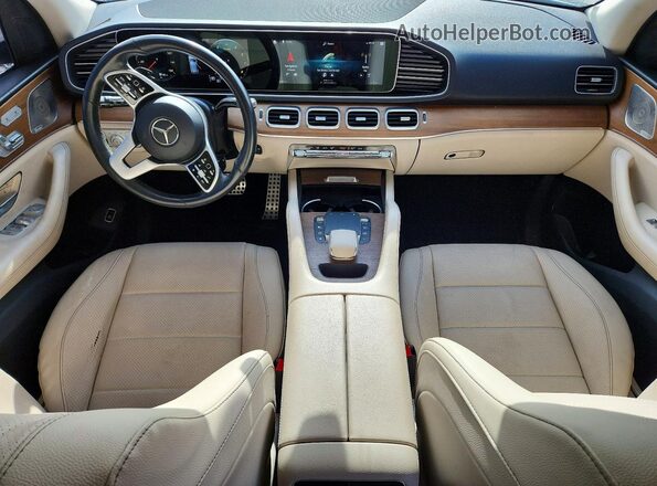 4JGFB4JB4MA527014 2021 MERCEDES-BENZ GLE White Widok deski rozdzielczej