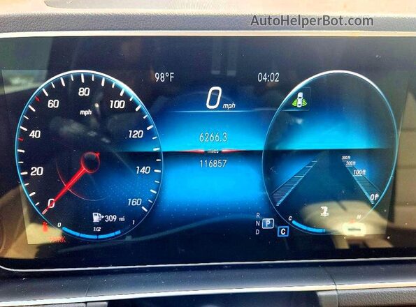 4JGFB4JB5MA519956 2021 MERCEDES-BENZ GLE White Vista del cuadro de instrumentos