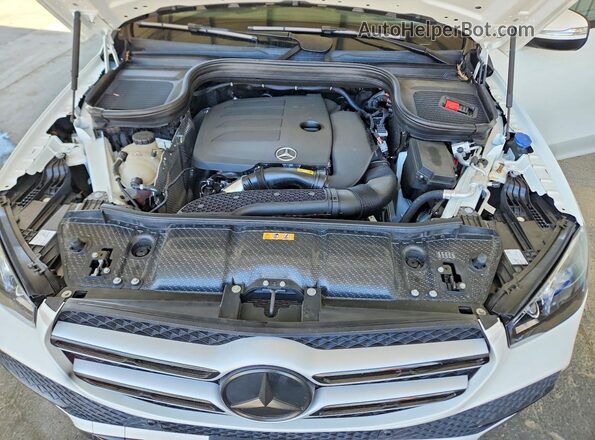 4JGFB4JB6MA392439 2021 MERCEDES-BENZ GLE White Vista del compartimento del motor