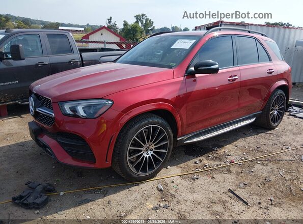 4JGFB4JB7LA126331 2020 MERCEDES-BENZ GLE 350 Red Առջևի ձախ երեք քառորդ տեսարան