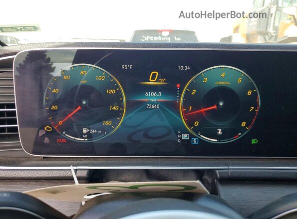 4JGFB4JB8NA769712 2022 MERCEDES-BENZ GLE Black Вид щитка приладів