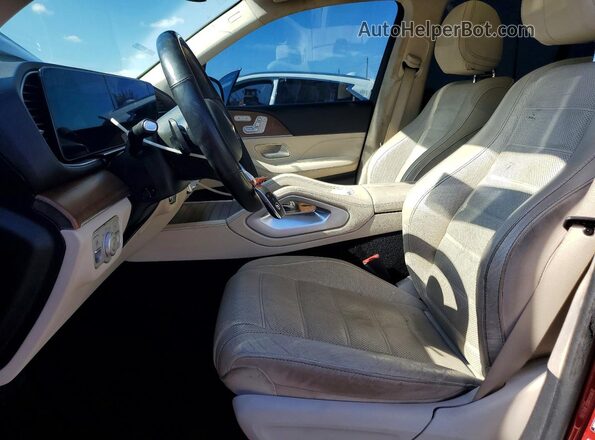 4JGFB4JB9MA535688 2021 MERCEDES-BENZ GLE Red Widok wnętrza z przodu