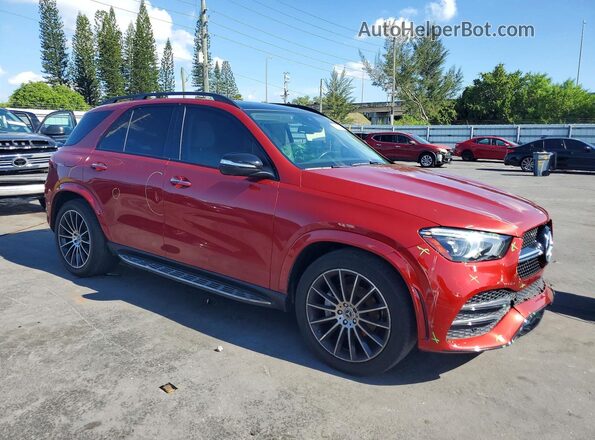 4JGFB4JB9MA535688 2021 MERCEDES-BENZ GLE Red Przód prawy
