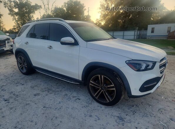 4JGFB4JBXMA459947 2021 MERCEDES-BENZ GLE Белый Передняя правая четверть