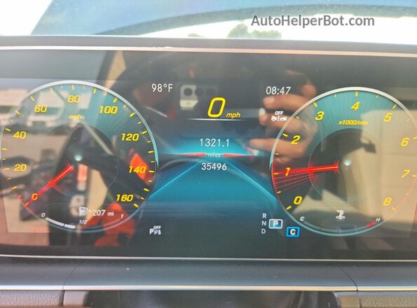 4JGFB4KB0MA467103 2021 MERCEDES-BENZ GLE Синий Вид щитка приборов