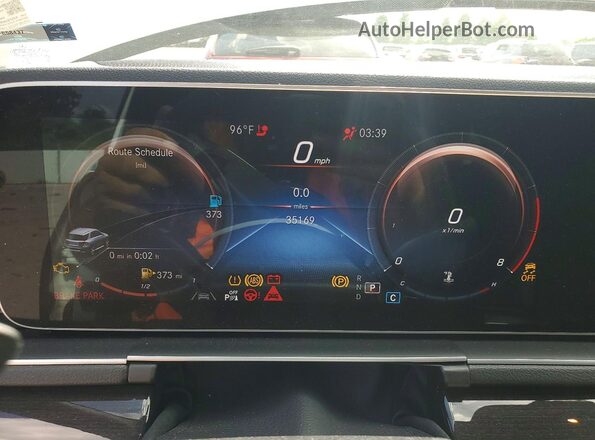 4JGFB4KB1MA543010 2021 MERCEDES-BENZ GLE White Vista del cuadro de instrumentos