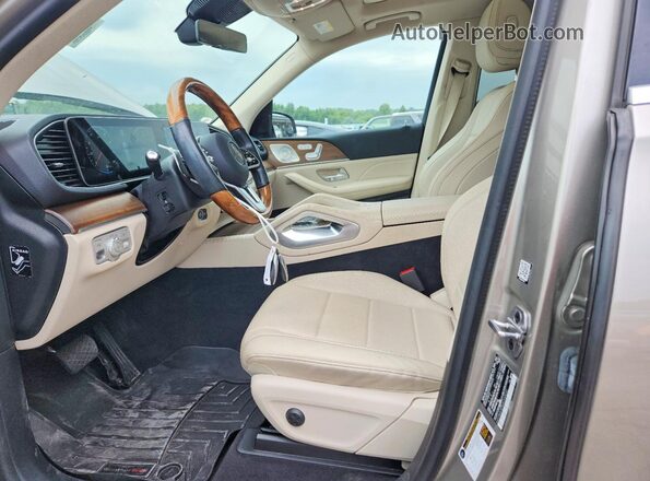 4JGFB4KB5MA500032 2021 MERCEDES-BENZ GLE Silver Widok wnętrza z przodu