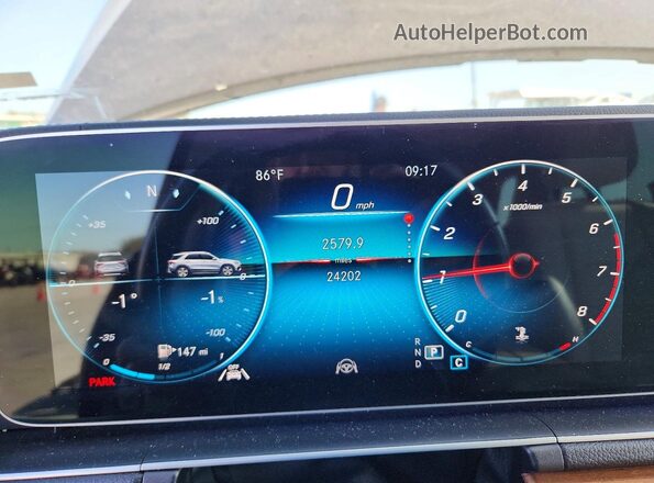 4JGFB4KB5NA804219 2022 MERCEDES-BENZ GLE Черный Вид щитка приборов