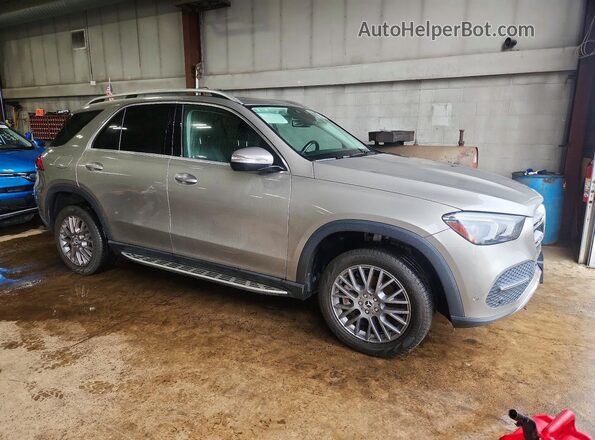 4JGFB4KB6MA384520 2021 MERCEDES-BENZ GLE Желто-коричневый Передняя правая четверть