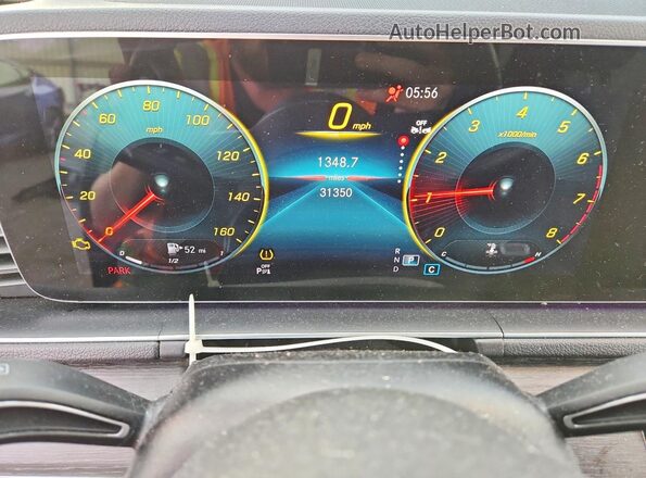 4JGFB4KB6NA799208 2022 MERCEDES-BENZ GLE Black Вид щитка приладів