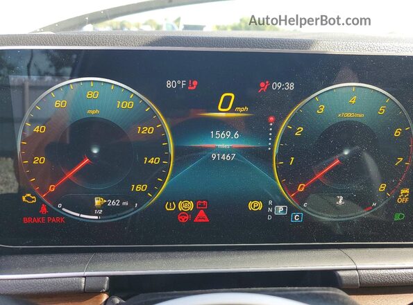 4JGFB4KB8MA523465 2021 MERCEDES-BENZ GLE White Vista del cuadro de instrumentos