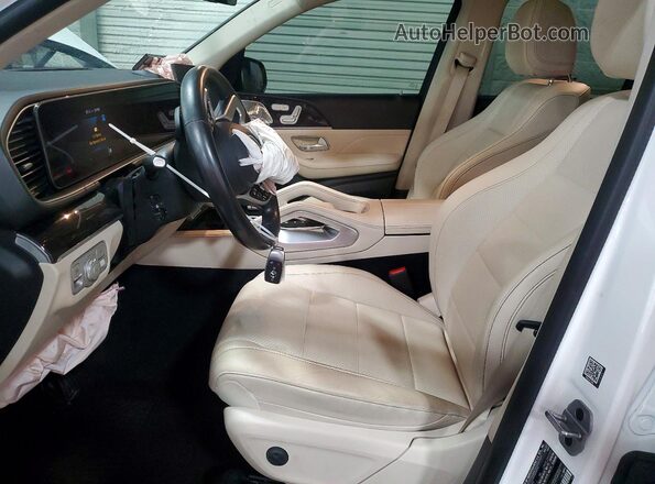 4JGFB4KB9MA523281 2021 MERCEDES-BENZ GLE White Widok wnętrza z przodu