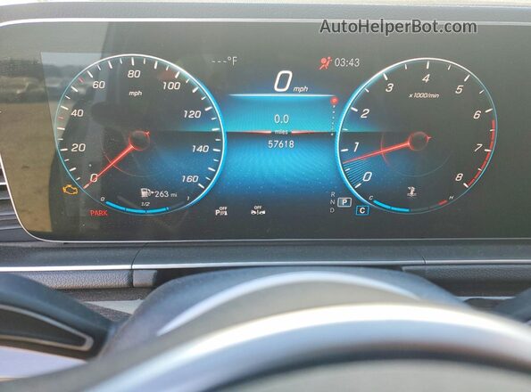 4JGFB4KBXLA122496 2020 MERCEDES-BENZ GLE White Vista del cuadro de instrumentos