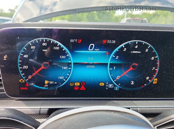 4JGFB4KE2LA040000 2020 MERCEDES-BENZ GLE Black ხელსაწყოთა პანელის ხედი